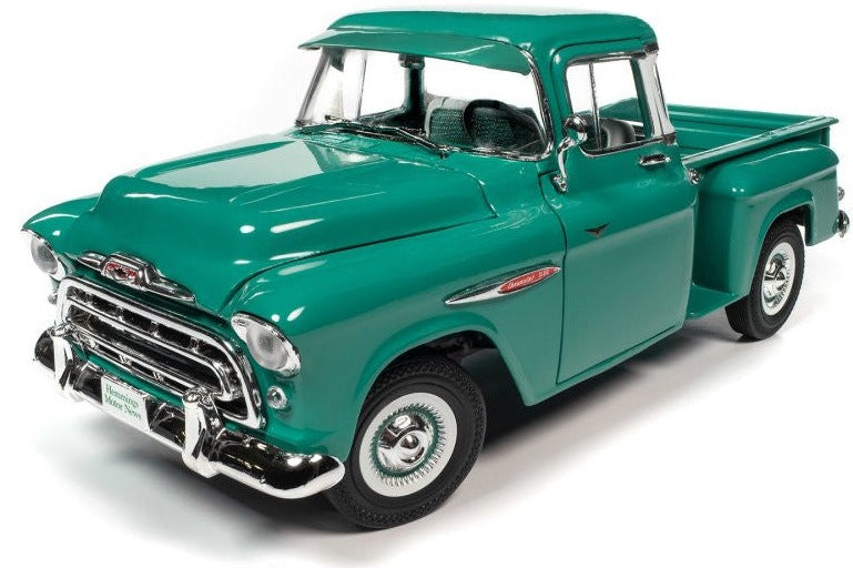 1/18 1957 Chevrolet Step Side Pickup 3100 Ocean Green