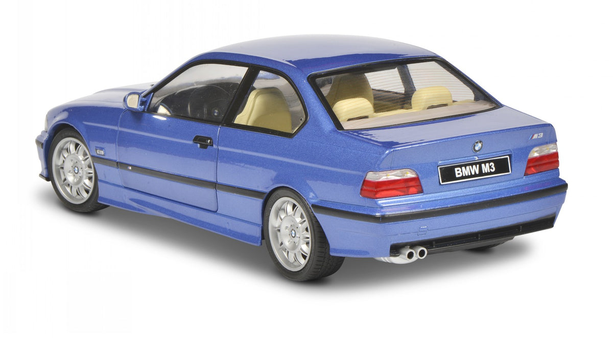 1/18 1990 BMW E36 Coupe M3 in Blue with Decal Kit