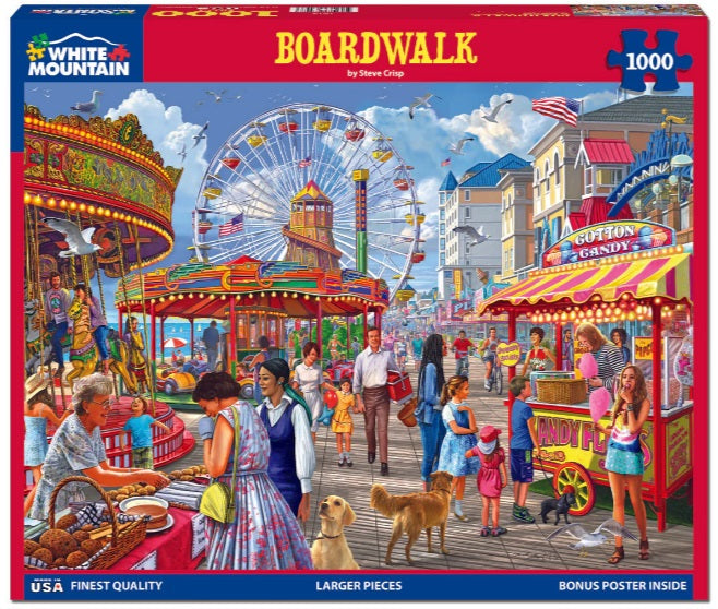 Boardwalk Dog Walker Jigsaw Personal Puzzle 210 PC