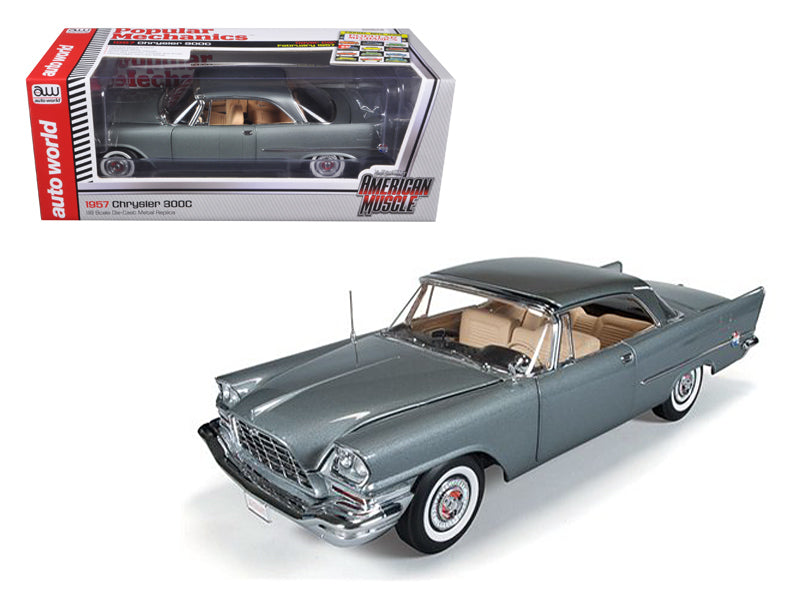 1/18 1957 Chrysler 300C Hardtop Gunmetal Gray