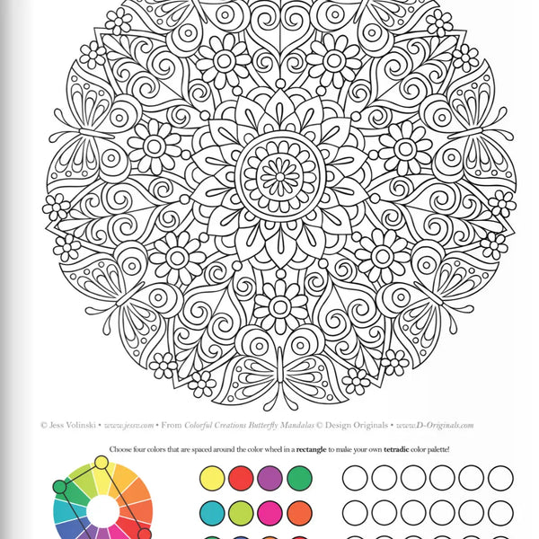 Colorful Creations Butteryfly Mandalas