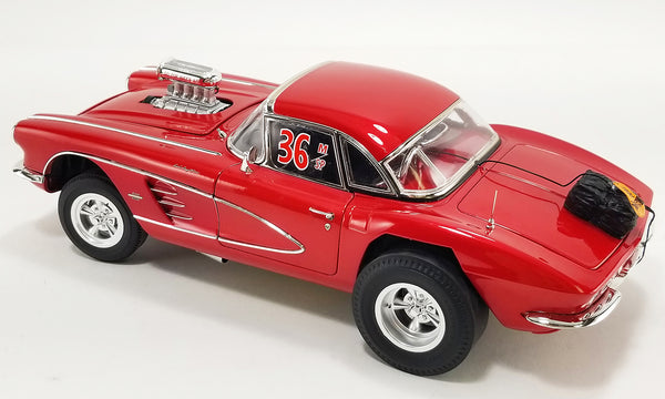 1/18 1961 Chevrolet Corvette Gasser #36 Red "Original Mazmanian"