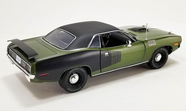 1/18 1971 Plymouth Hemi Cuda Ivy Green Vinyl Top