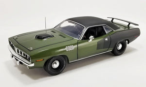 1/18 1971 Plymouth Hemi Cuda Ivy Green Vinyl Top