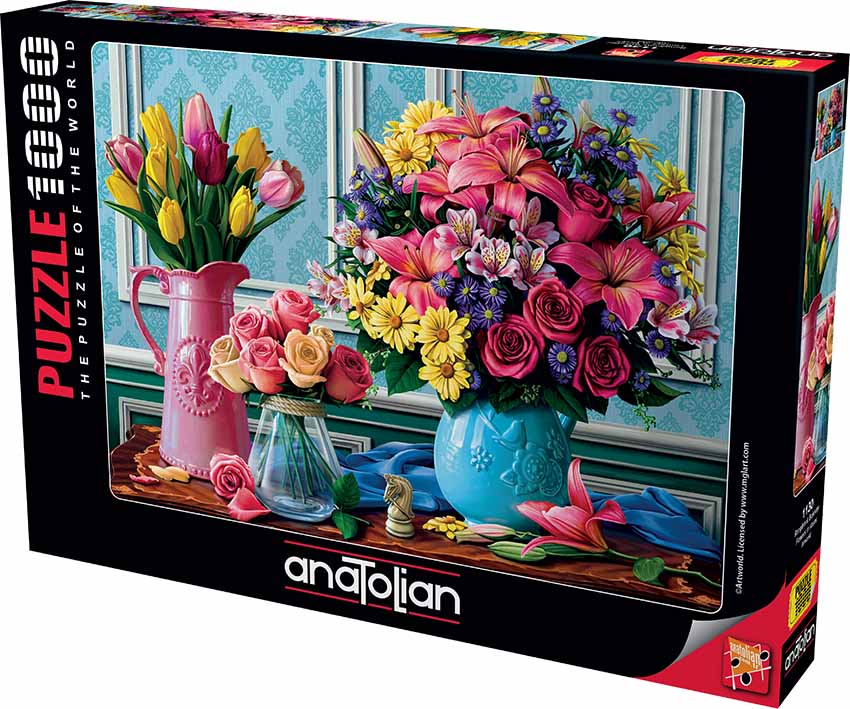 Flowers in Vases 1000pc Puzzle