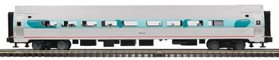 O AMFLEET Passenger Car AMTRAK Phase V (Prototypical) (Silver/Blue)