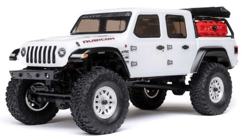 1/24 SCX24 Jeep JT Gladiator 4WD Rock Crawler Brushed RTR White