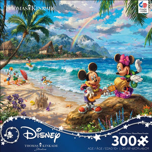 Thomas Kink Mickey & Minnie in Hawai 300pc Puzzle