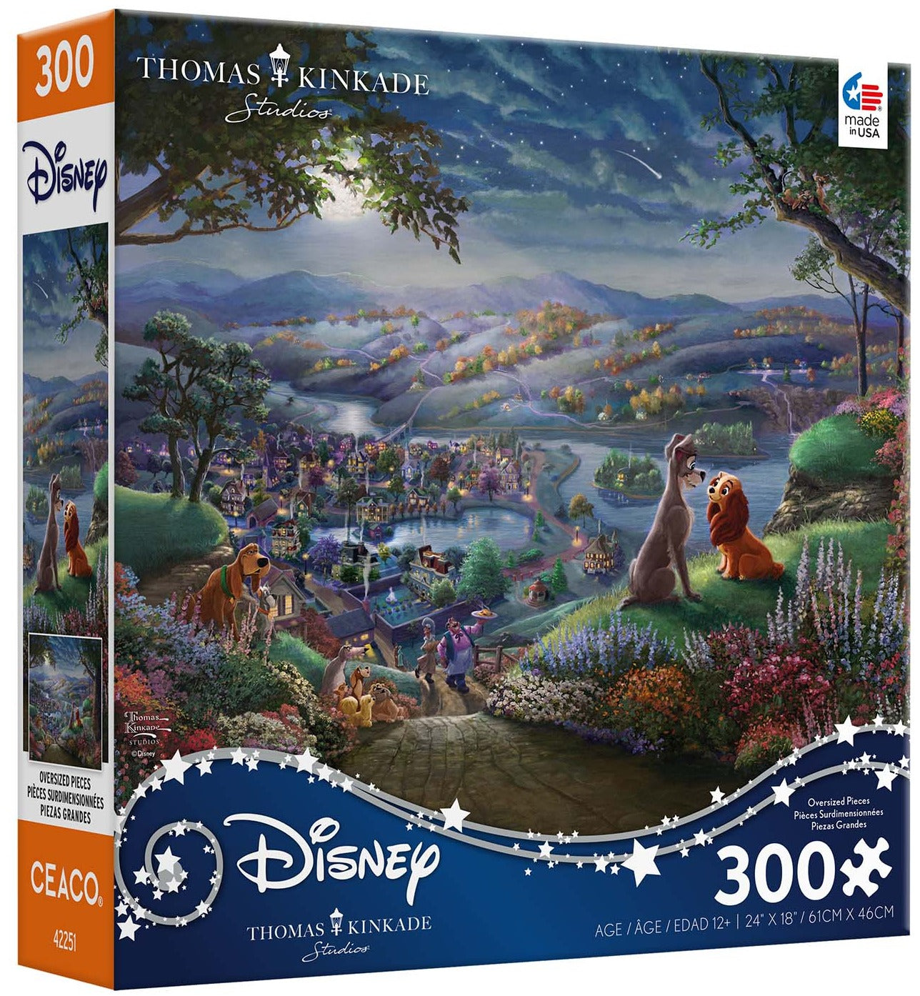 Lady & the Tramp Kinkade 300pc Puzzle