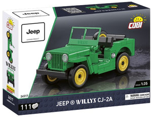 1/35 Jeep Willys CJ-2A Green 111pc