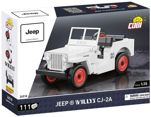 1/35 Jeep Willys CJ-2A White 111pc