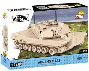 1/72 Abrams M1A2 Tank 174pc