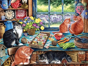 Garden Shed Cats 35pc Tray Puzzle