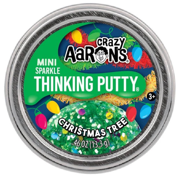 2" Christmas Tree Mini Thinking Putty