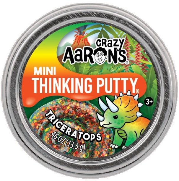 2" Mini Triceratops Thinking Putty