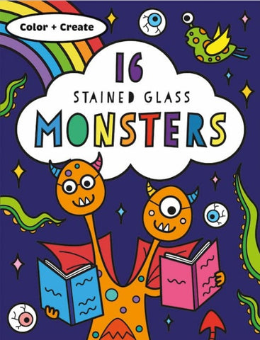 Monsters Stained Glass Coloring