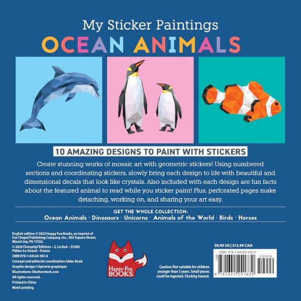 My Sticker Paintings: Ocean Animals: 10 Magnificent Paintings