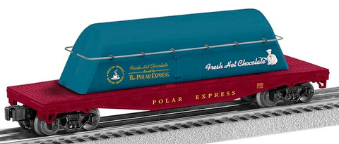 O Polar Express Flatcar with Hot Cocoa Container