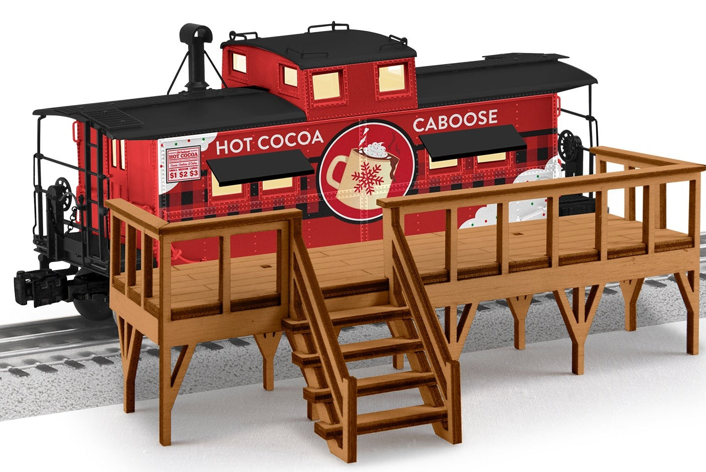 O Hot Cocoa NE Caboose with Deck