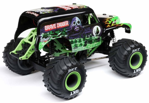 1/18 Mini LMT 4X4 Brushed Monster Truck RTR, Grave Digger