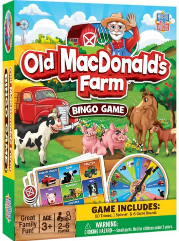 Old MacDonald's Farm Bingo Game