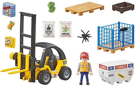 Forklift Truck with Cargo