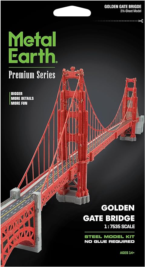 Golden Gate Bridge Premium Metal Earth