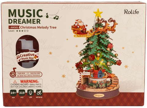 Christmas Melody Tree Music Box 3D Puzzle