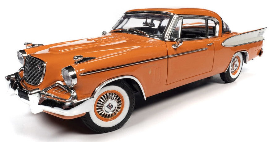 1/18 1957 Studebaker Golden Hawk Coppertone Orange and White