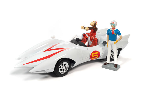 1/18 Speed Racer Mach 5 with Chim Chim and Speed Racer Figures