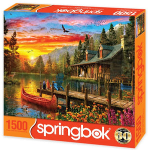 Cabin Evening Sunset 1500pc Puzzle