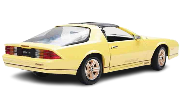 1/18 1985 Chevy Camaro IROC-Z T-Top, Yellow