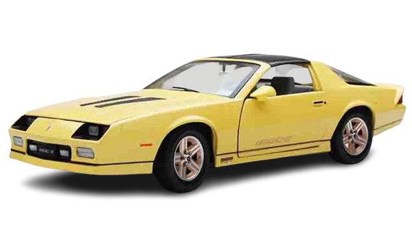 1/18 1985 Chevy Camaro IROC-Z T-Top, Yellow