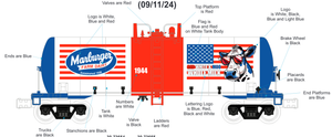 O Marburger Red White & Moo Tank Car #1944 PRE-ORDER