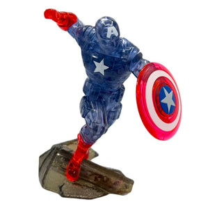 Blue Super Hero Captain America Figure with red and white accents.