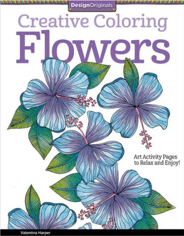 Creative Coloring Flowers Book