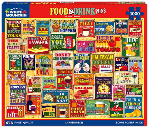 Food & Drink Puns 1000pc Puzzle