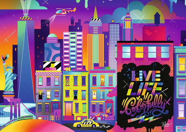 Live Life Colorfully, NYC 1000pc Puzzle