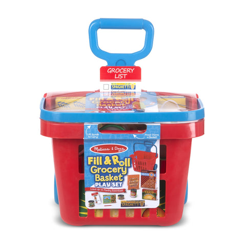 Fill & Roll Grocery Basket Play Set