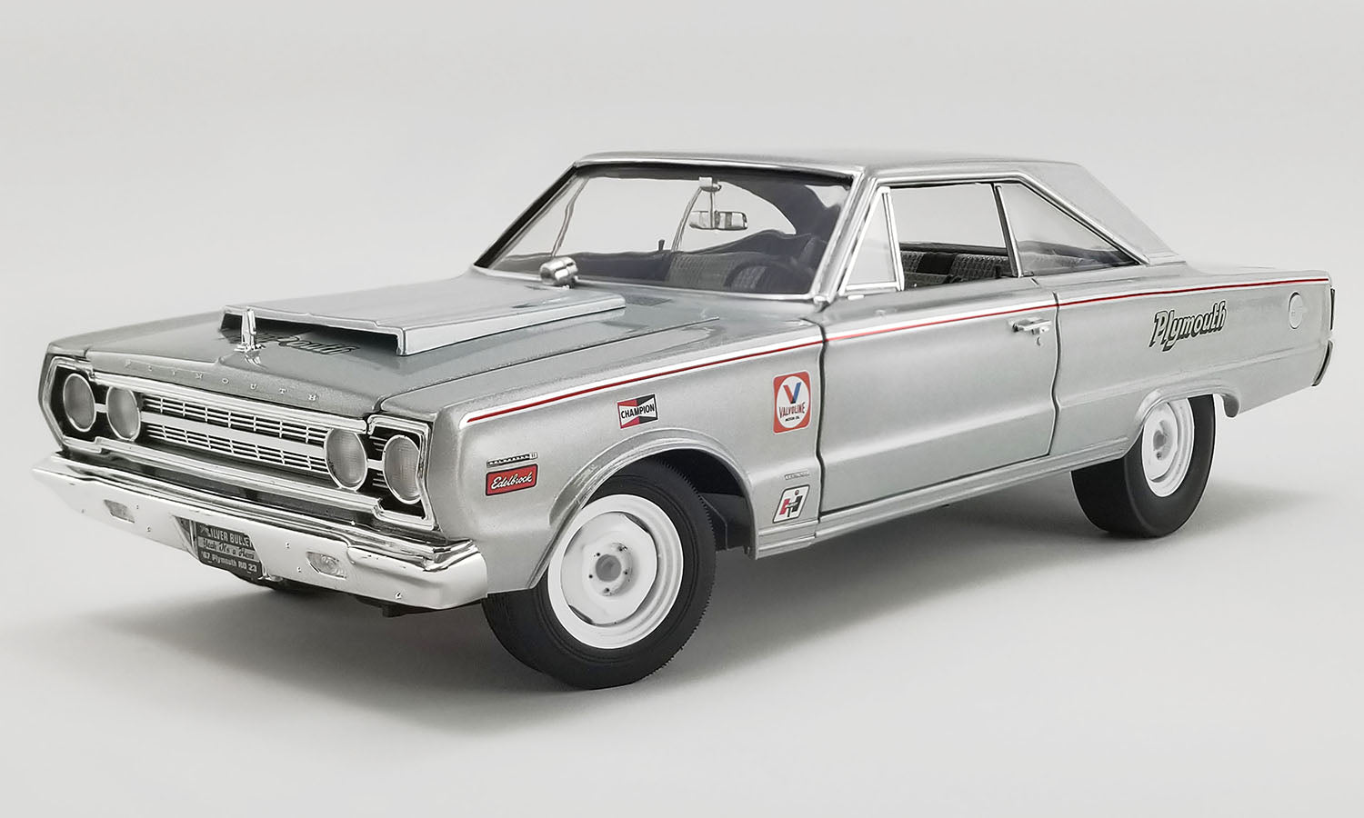 1/18 1967 Plymouth Belvedere Lightweight - Silver Bullet – Hobby 