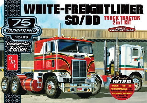 1/25 White Freightliner SC/DD Cabover Tractor (75th Anniversary)