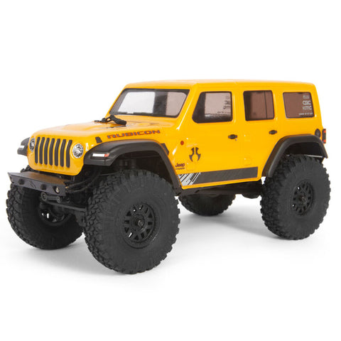 1/24 SCX24 2019 Jeep Wrangler JLU CRC 4WD Rock Crawler Brushed RTR Yellow