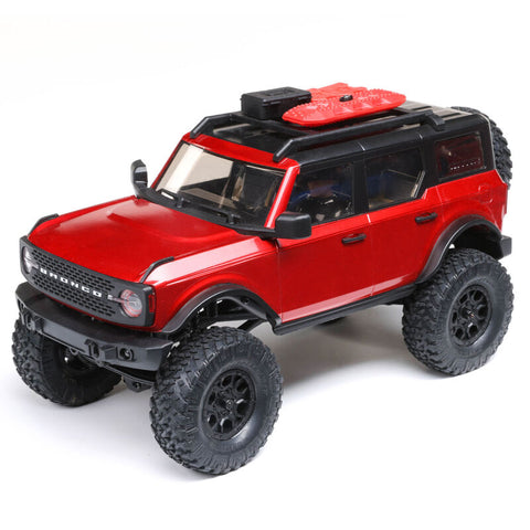 1/24 SCX24 2021 Ford Bronco 4WD Truck Brushed RTR, Red