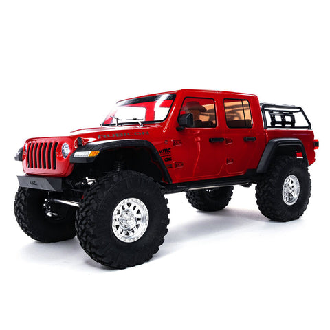 1/10 SCX10 III Jeep JT Gladiator Rock Crawler with Portals RTR Red