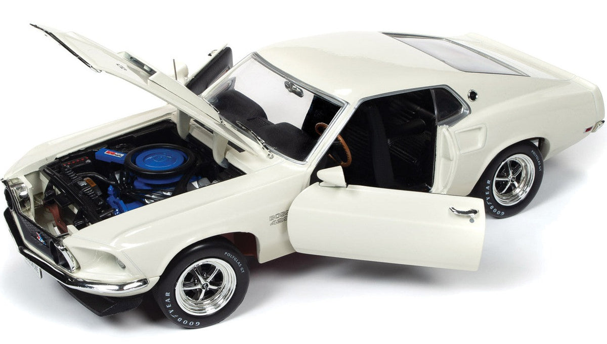 1/18 1969 Ford Mustang Boss 429 Wimbledon White – Hobby Express Inc.