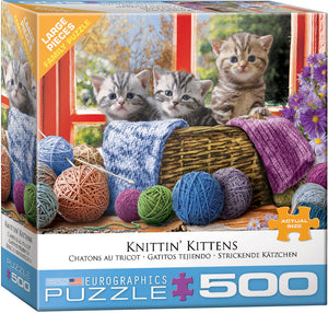 Knittin' Kittens 500pc Puzzle