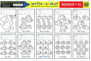 Write-A-Mat Numbers 1-10