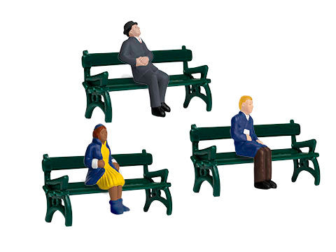 O Sitting People with Benches