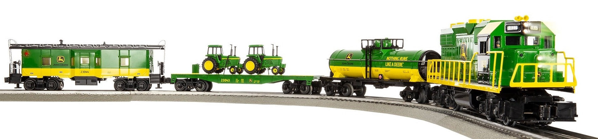 O John Deere GP38 Freight Lionchief Set