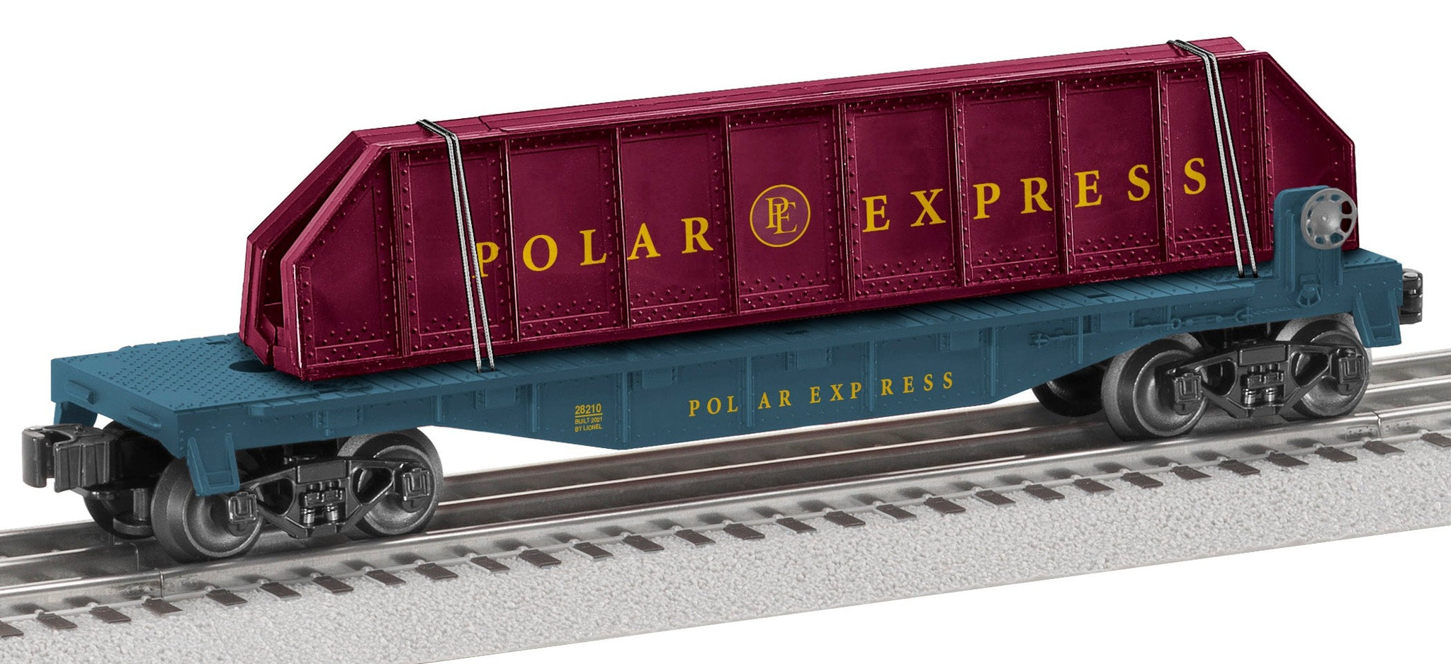 O Polar Express Girder Bridge Flatcar